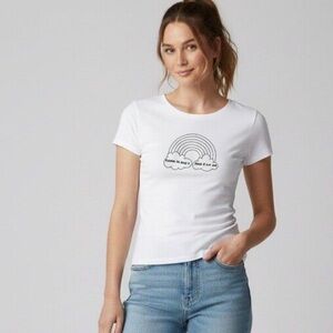 Karma Funny Womens Ladies T-Shirt Baby Tee Size Medium